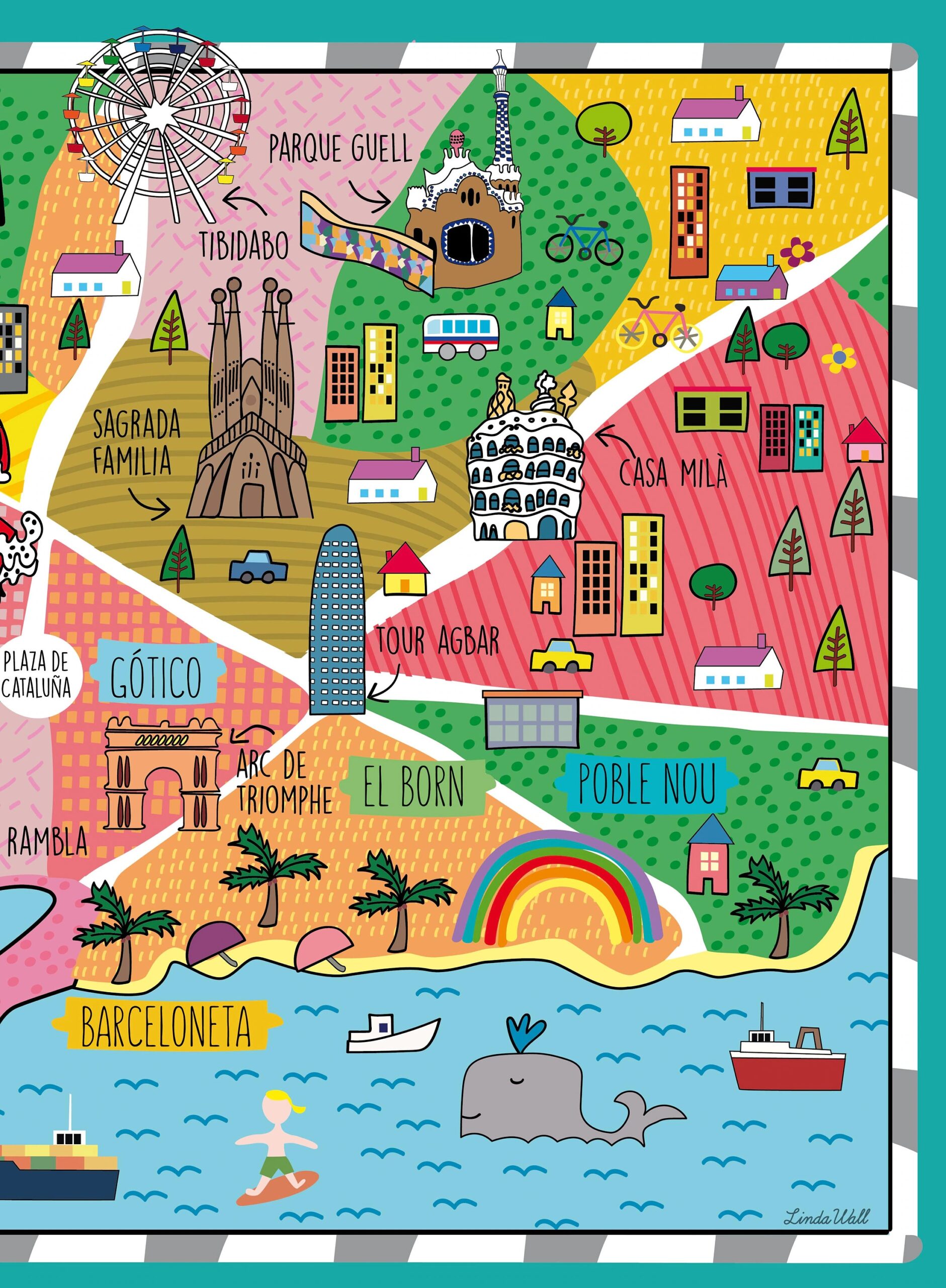 Free Printable Map Of Barcelona Free Printable Map Of Barcelona