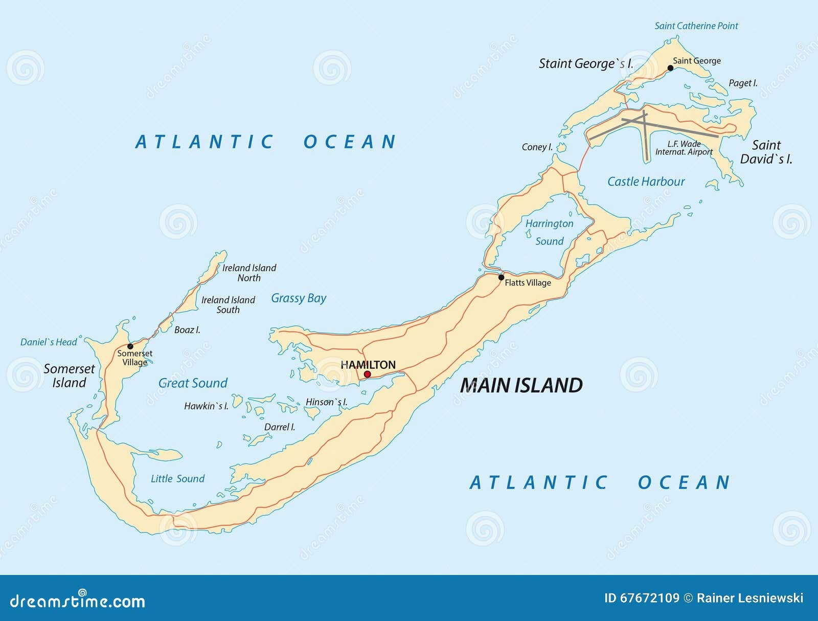 Printable Bermuda Bus Route Map