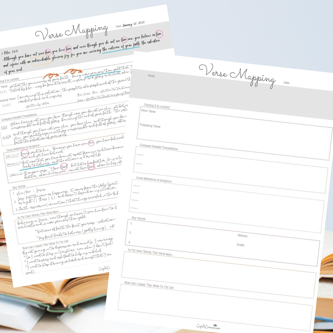 Free Easy Bible Verse Mapping Printable