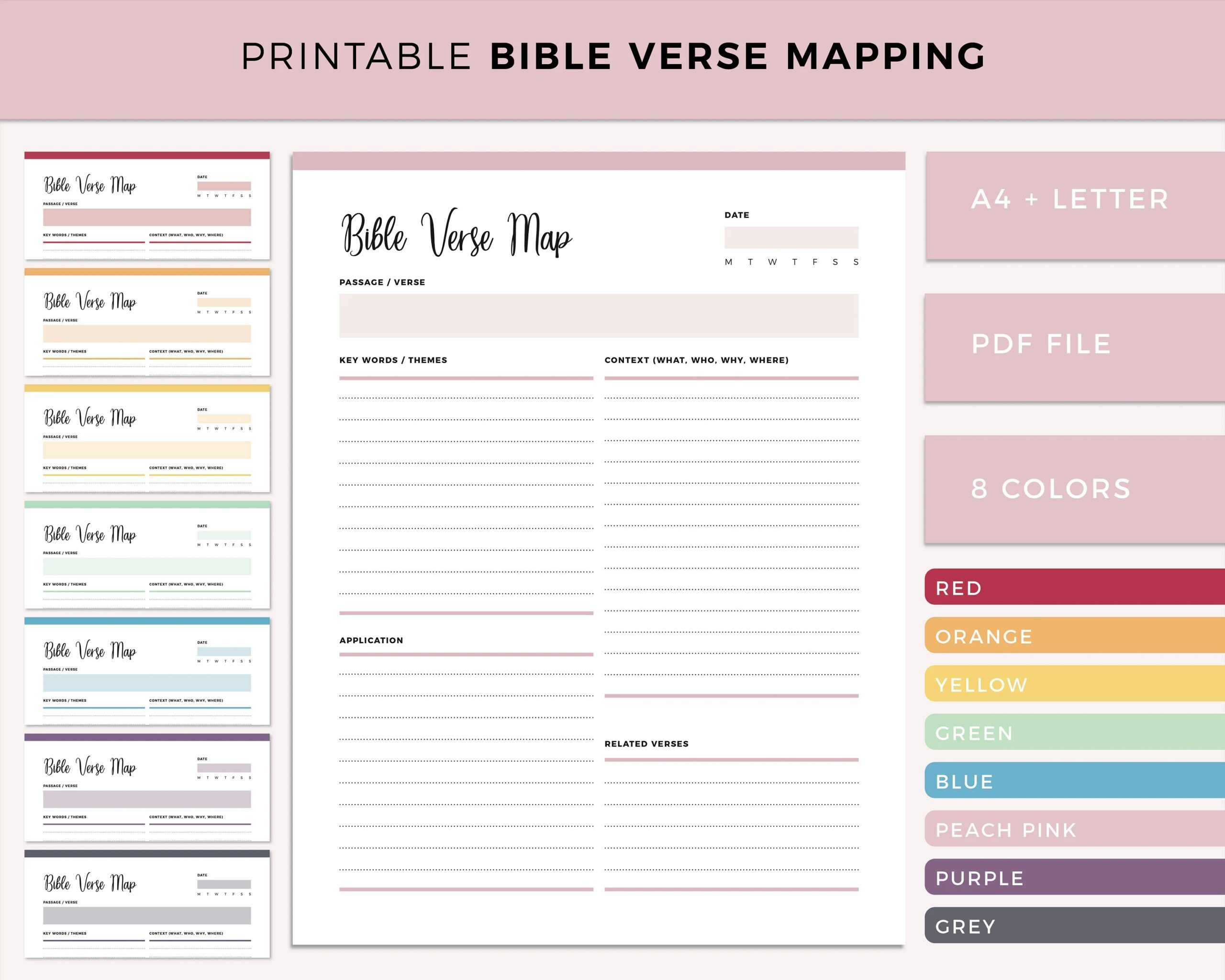 Free Printable Bible Mapping