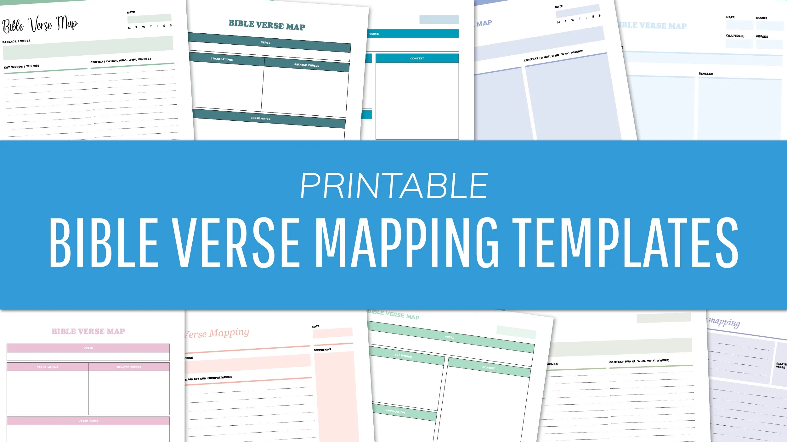 Free Printable Verse Mapping Template