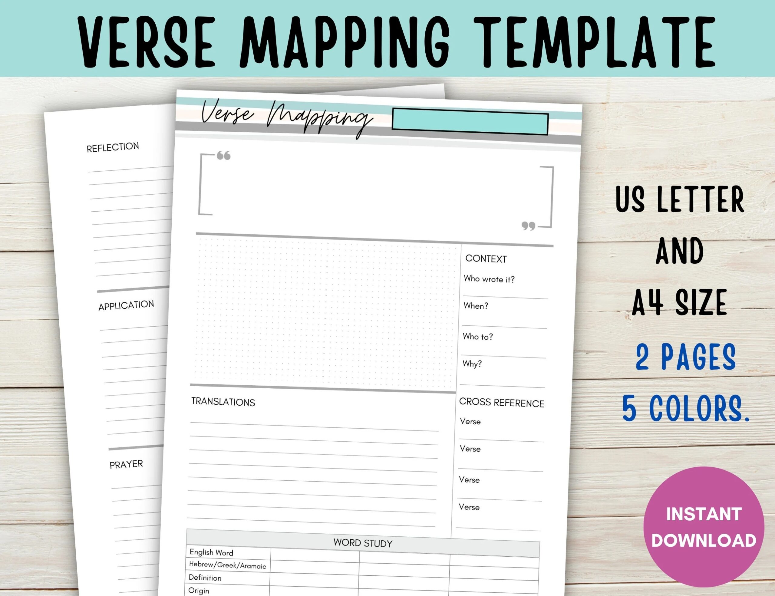 Free Printable Vers Maping Pages