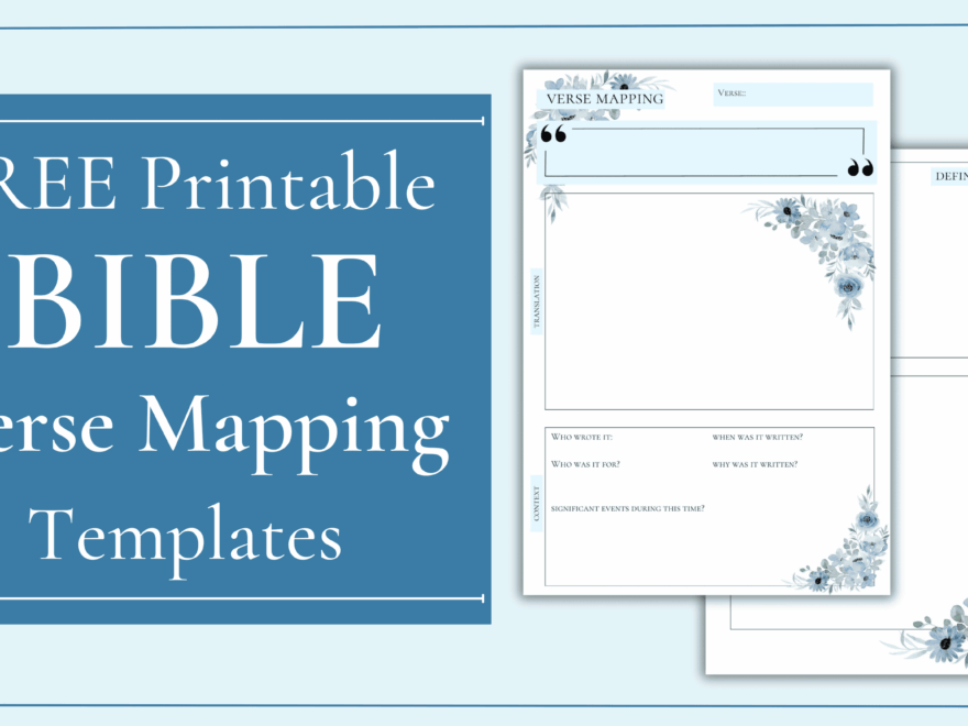 Bible Verse Mapping Templates