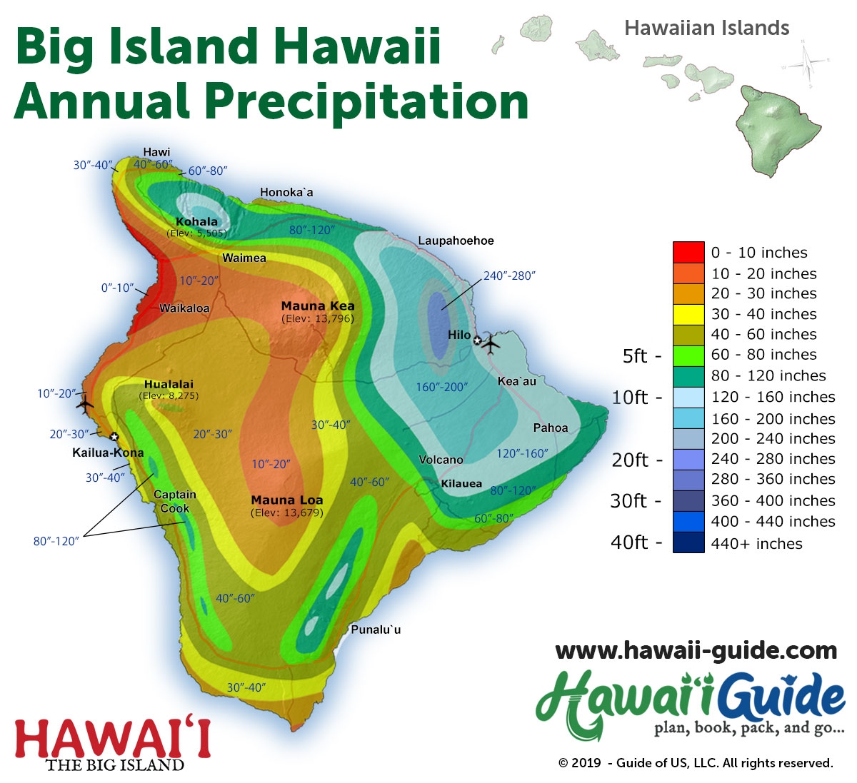 Printable Map Of Kona Hawaii