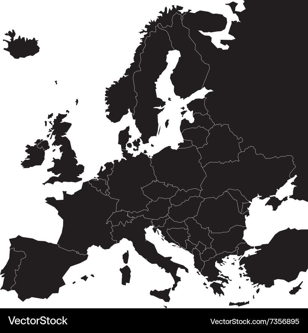 Printable Europe Map Black White Printable Europe Map Black White