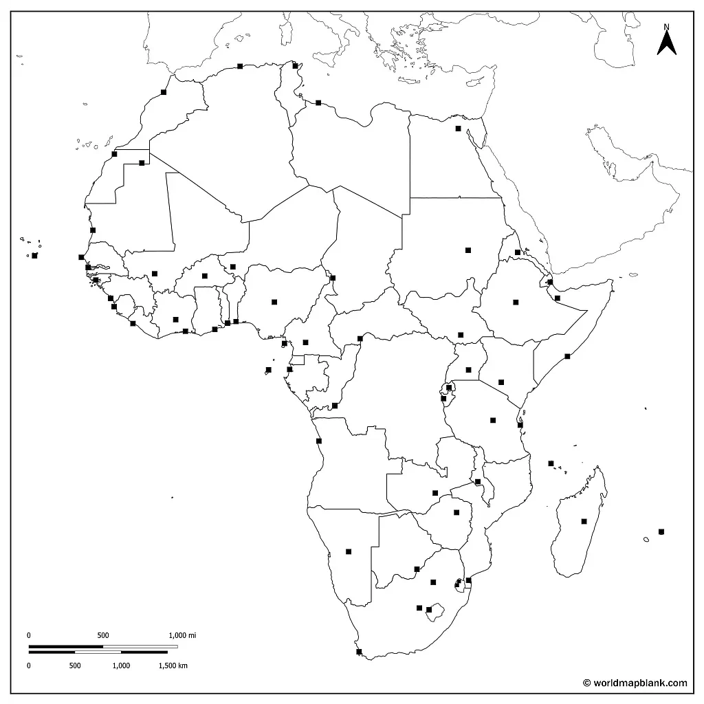 Blank Map Of Africa Outline Map Of Africa PDF Blank Map Of Africa Outline Map Of Africa PDF