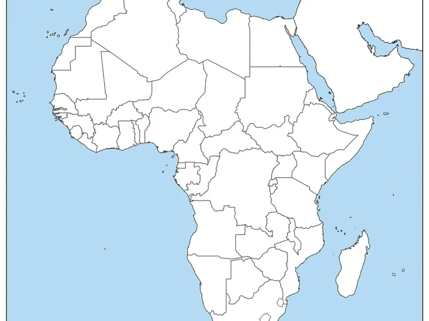 Blank Map Of Africa Outline Map Of Africa PDF