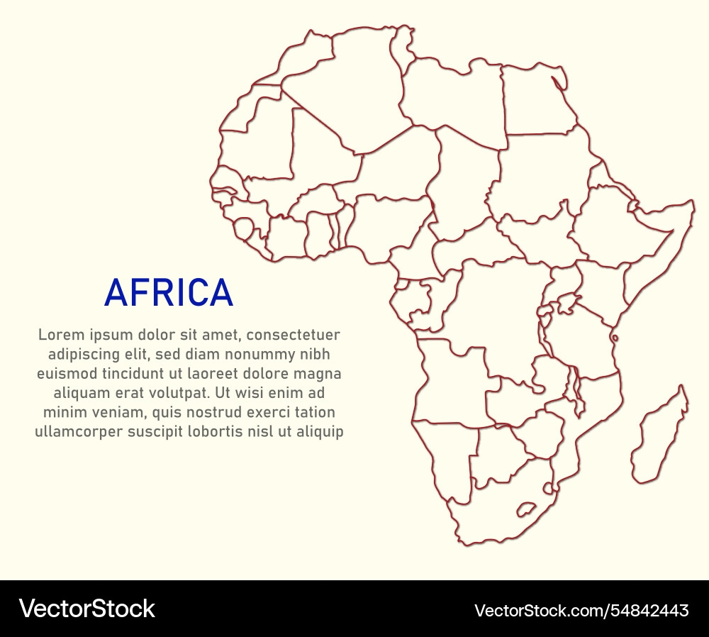 Blank Africa Map Outline Printable Blank Africa Map Outline Printable