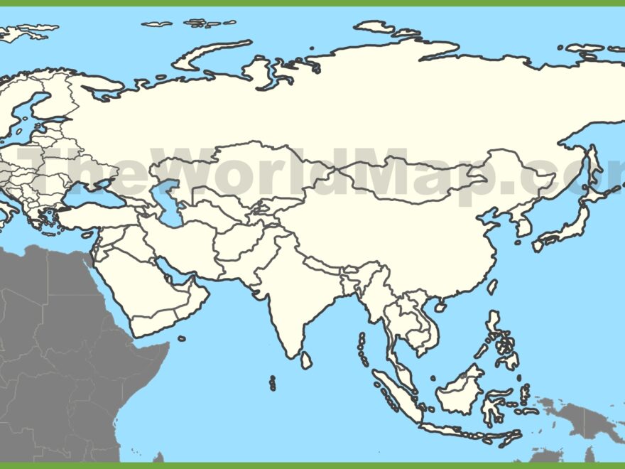 Blank Map Of Eurasia Ontheworldmap