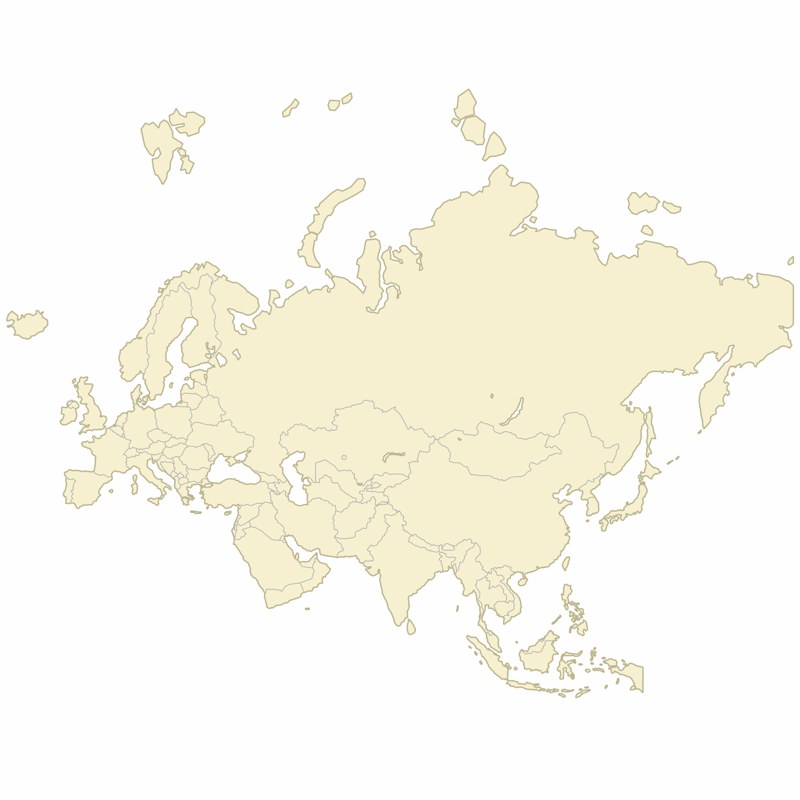 Printable Blank Map Of Eurasia