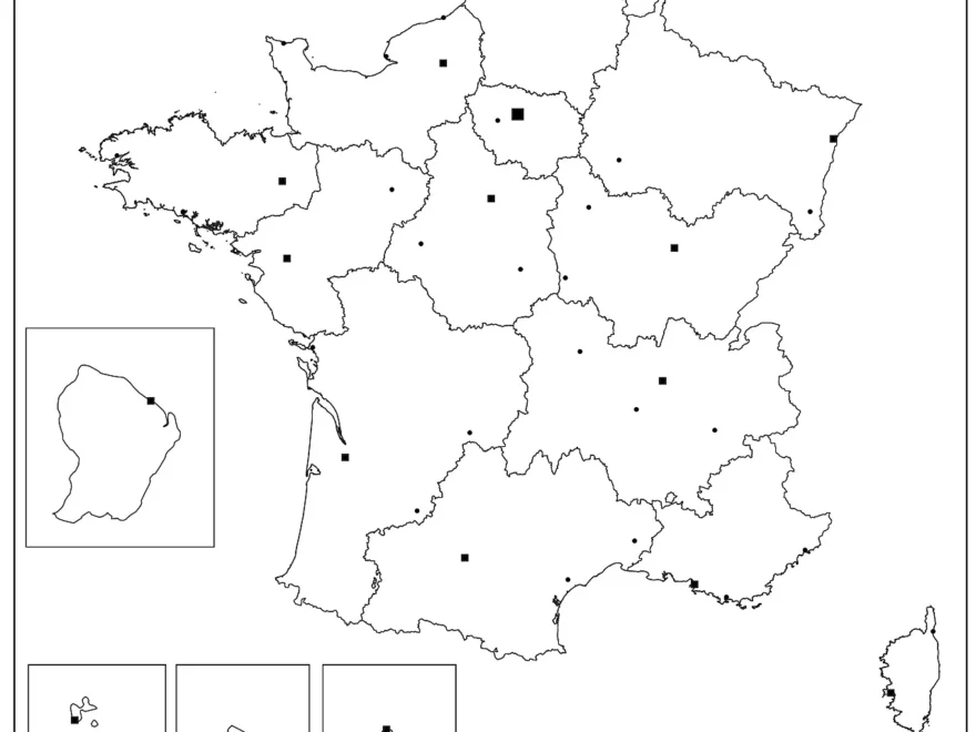 Blank Map Of France France Outline Map PDF