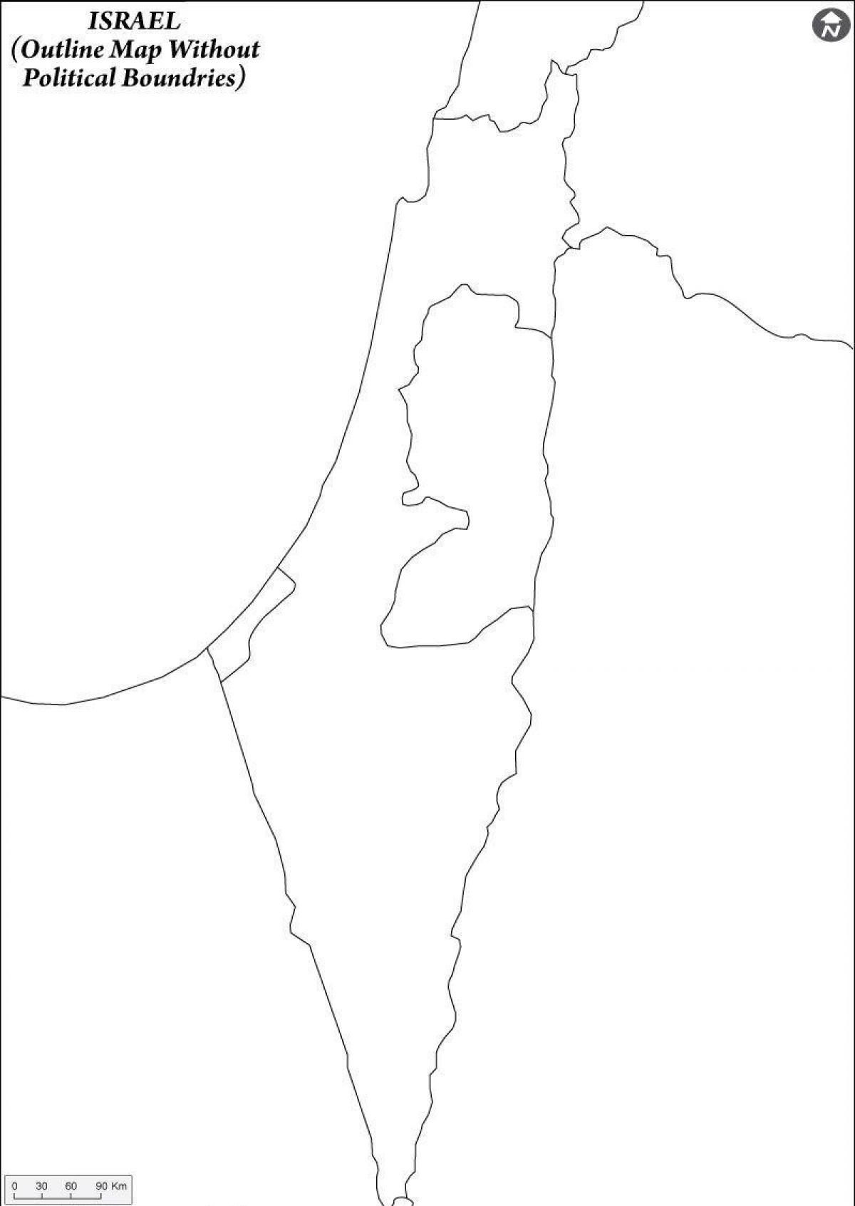 Blank Map Of Israel Outline Map And Vector Map Of Israel