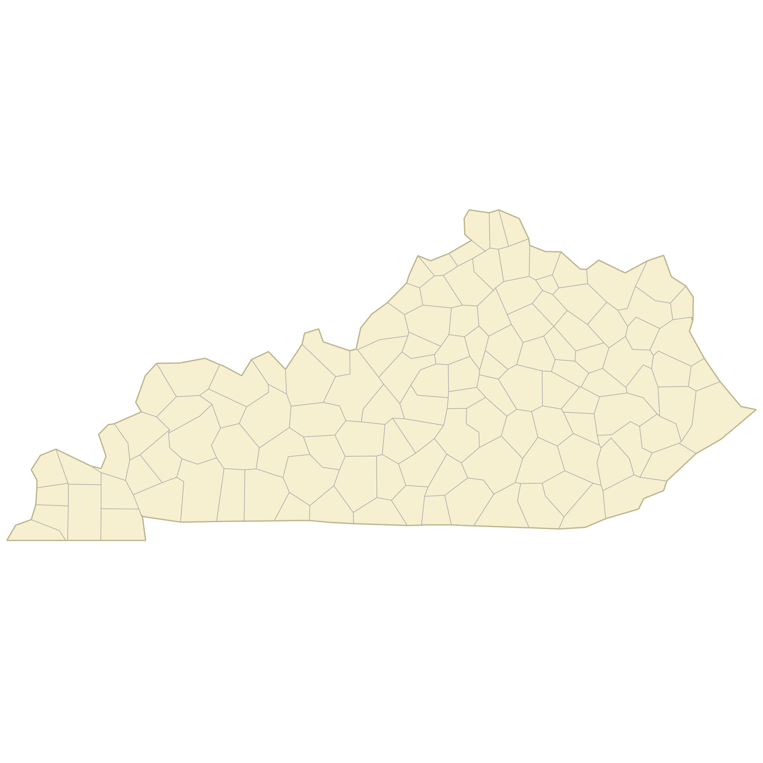 Free Printable Editable Map Of Kentucky Counties