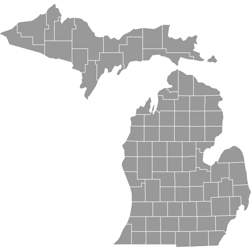 Blank Map Of Michigan Counties Ultimaps