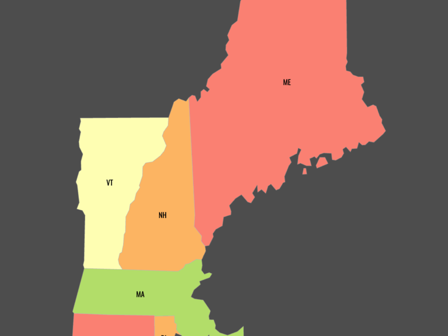 Blank Map Of New England States Ultimaps