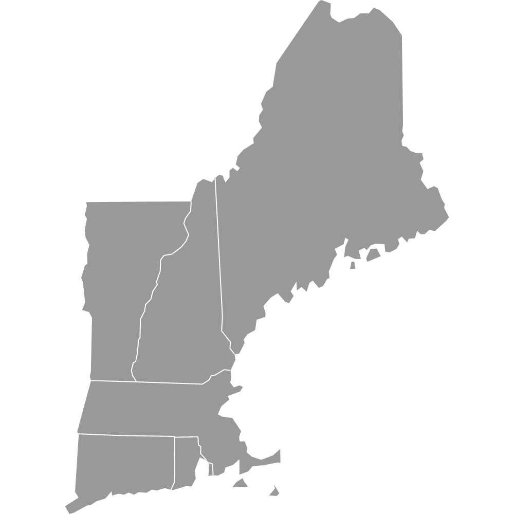 Printable Blank Map Of New England States