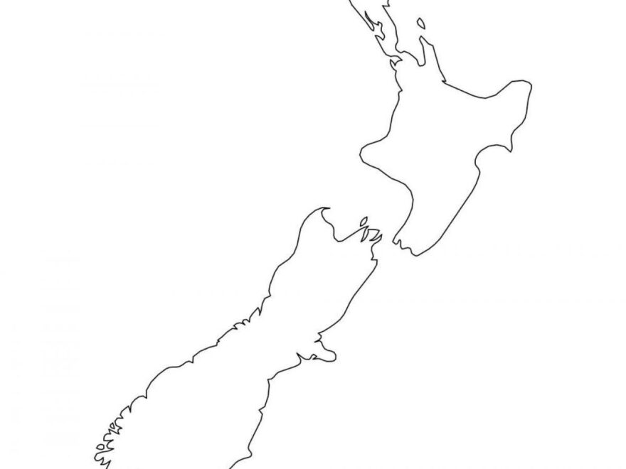 Blank Map Of New Zealand Outline Map And Vector Map Of New Zealand
