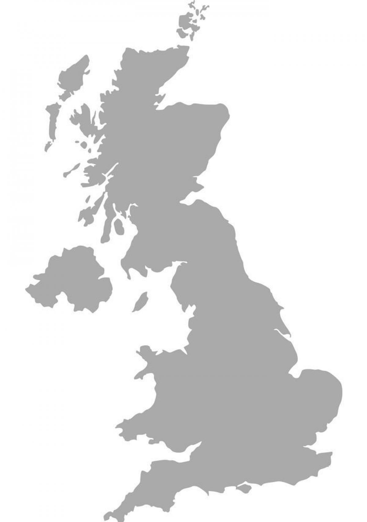 Outline England Map For Kids Printable