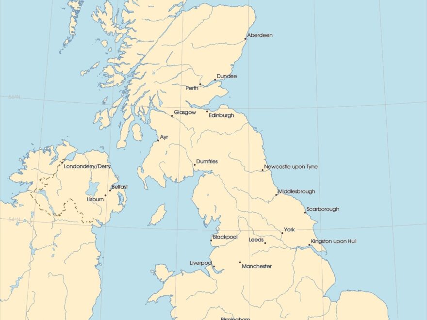Blank Map Of United Kingdom UK Outline Map And Vector Map Of Worksheets Library