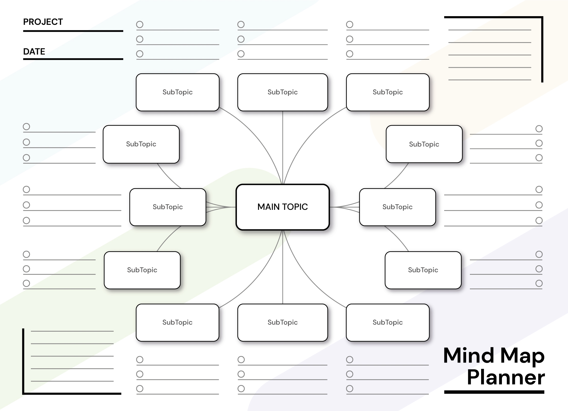 Blank Mind Map Printable