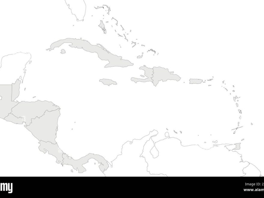 Blank Political Caribbean And Central America Map Vector Illustration Isolated In White Background Editable And Clearly Labeled Layers Stock Vector Image Art Alamy