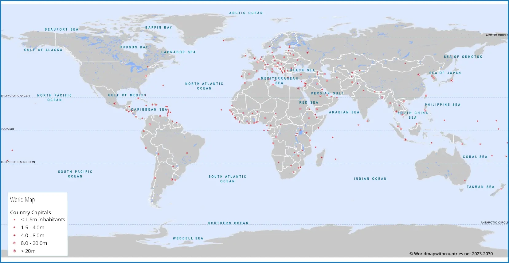 Free Printable Map Of All Countries