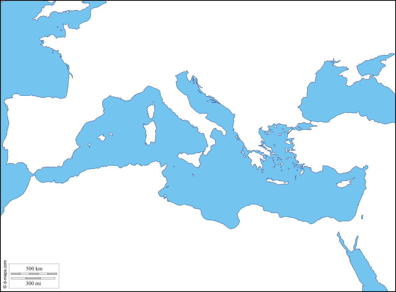 Blank Roman Empire Map Printable