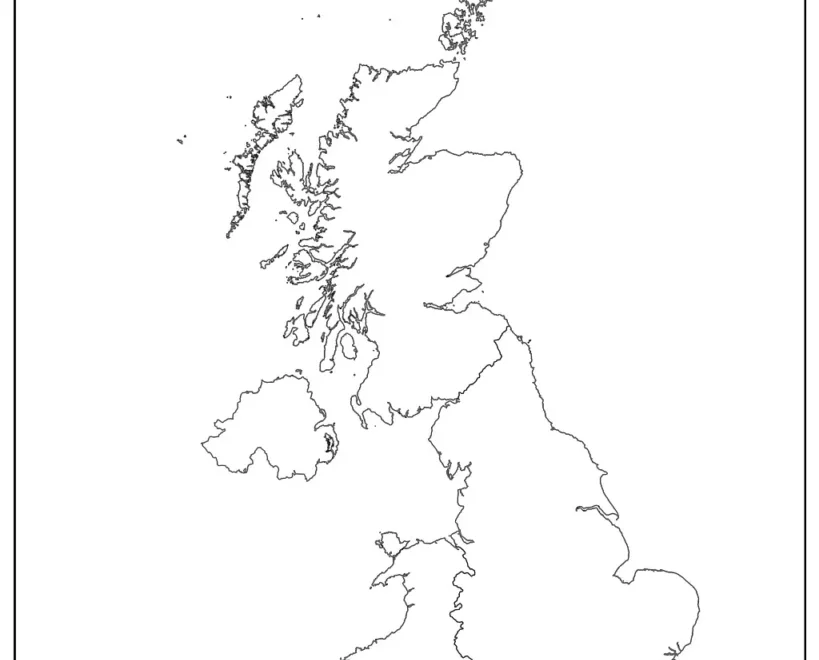 Blank UK Map UK Map Outline PDF