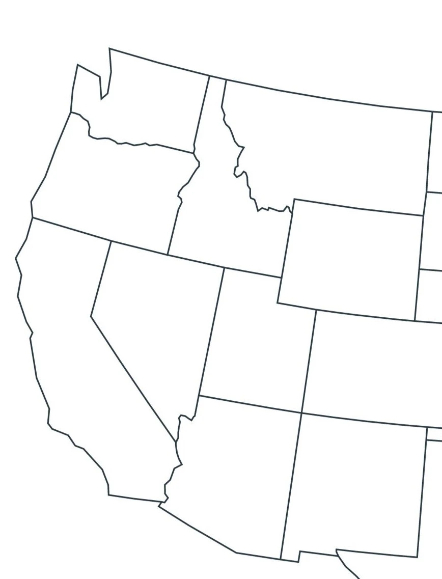 Blank USA Map Printable United States Outline digital Download Etsy