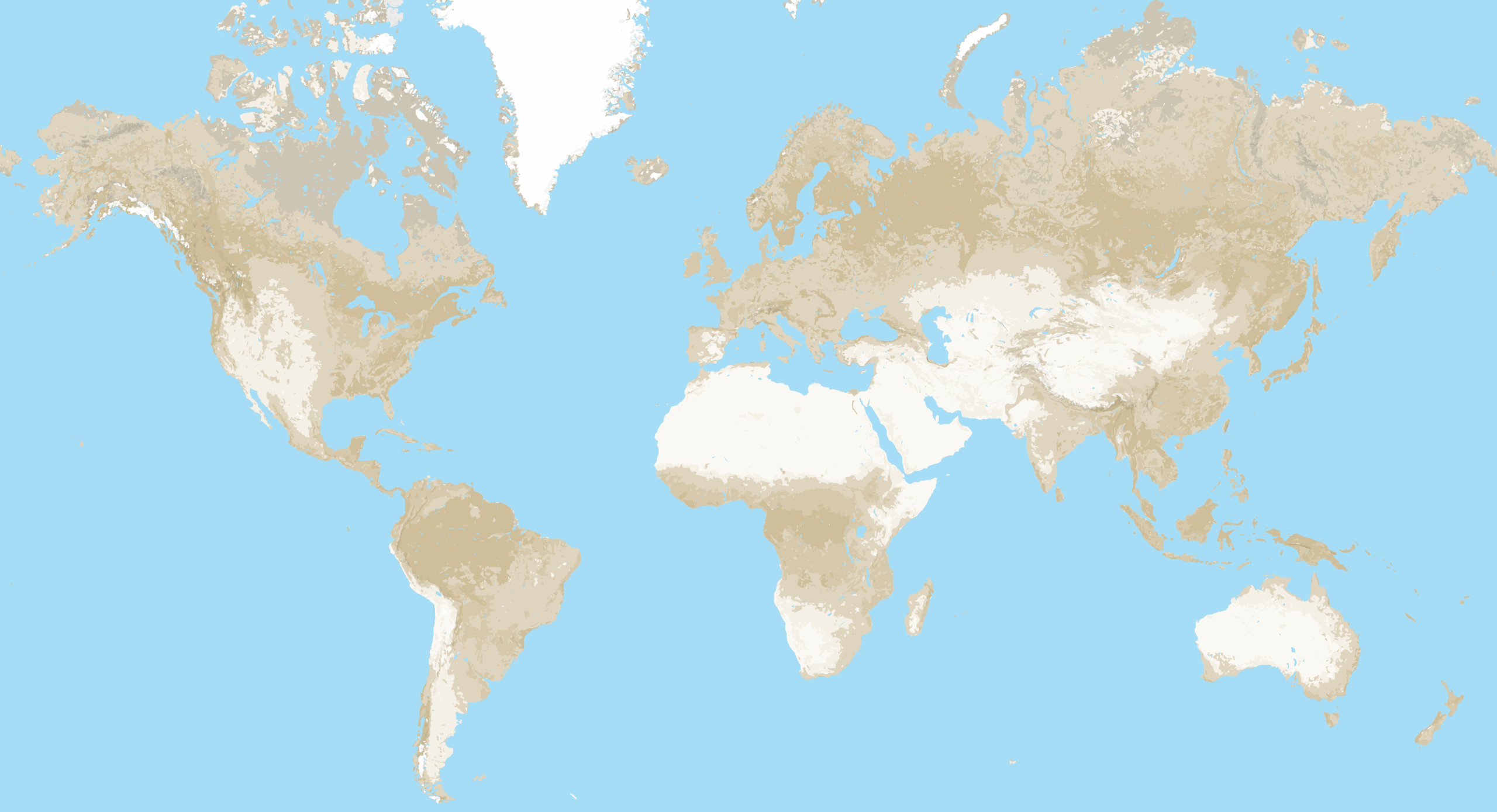 Printable Map Of World