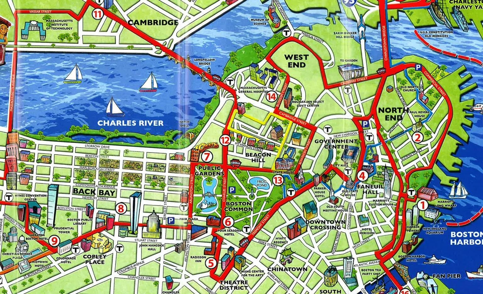 Printable Map Of Boston