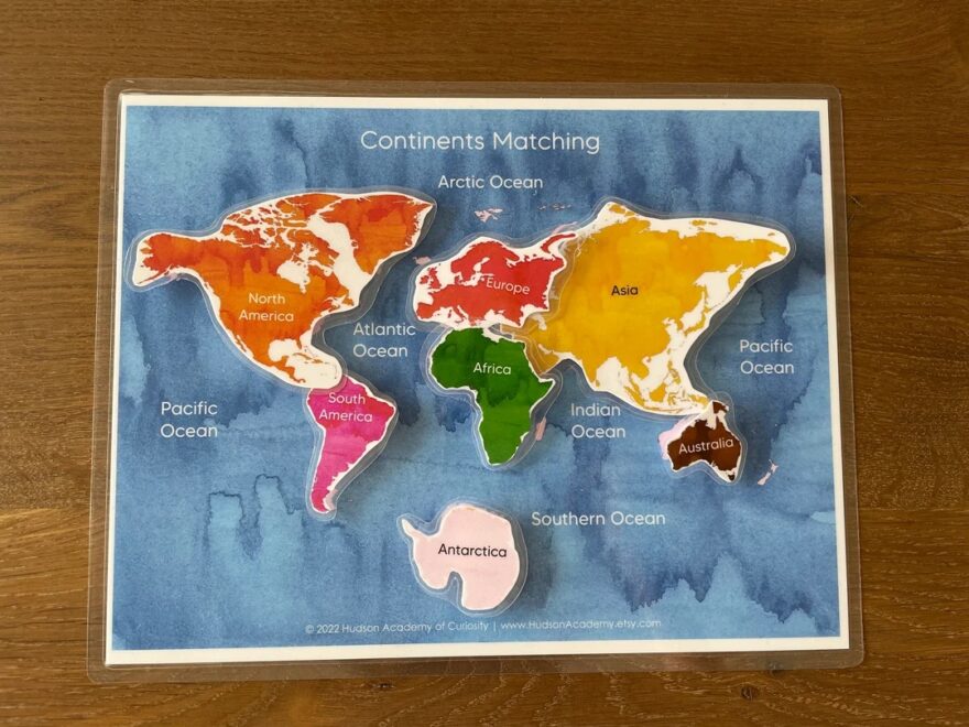 BUSY BOOK PRINTABLE World Map For Preschool And Kindergarten Quiet Book Homeschool Learning File Folder Game Instant Download Etsy