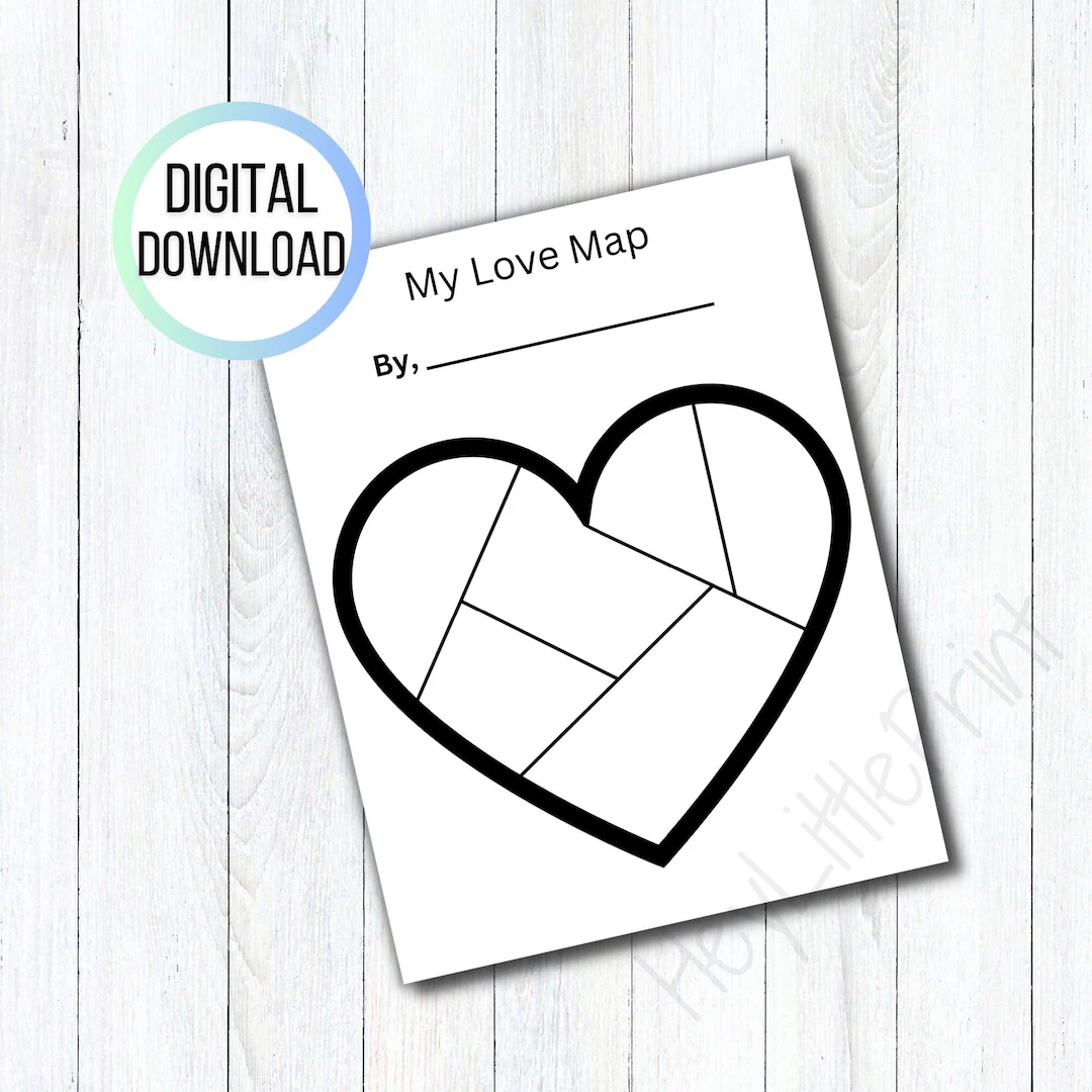 My Heart Map Printable