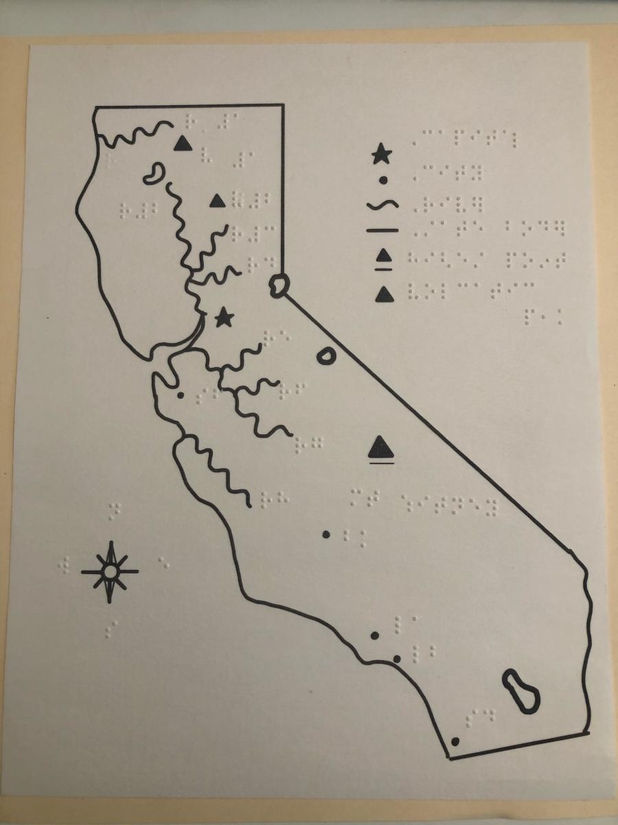 California Map Lesson 1 Perkins School For The Blind