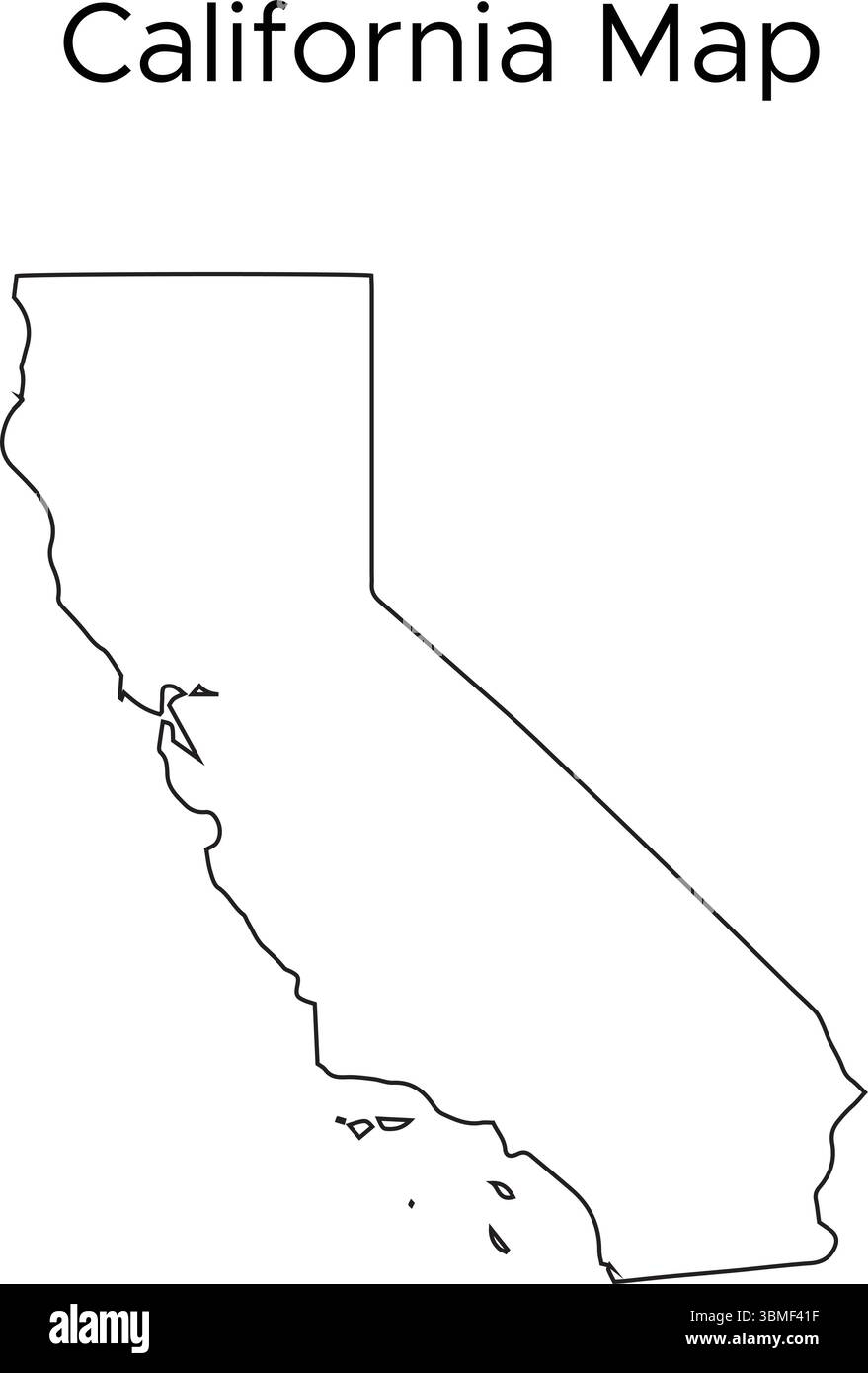 California Map Outline Printable