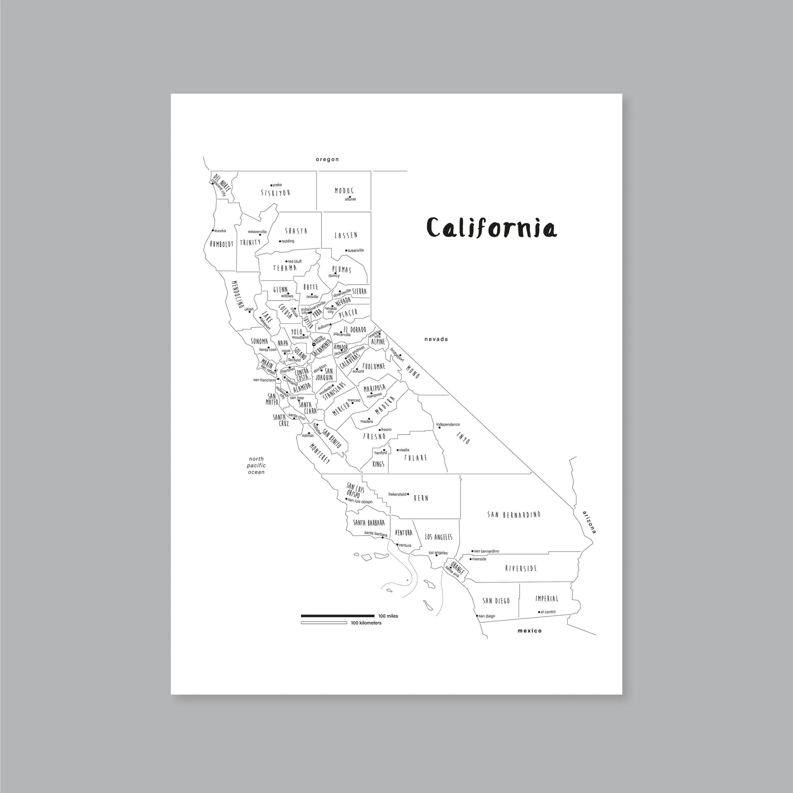 California Map Poster PRINTABLE California County Map CA California Print California State Map Modern Home Decor P503 Etsy California Map Poster PRINTABLE California County Map CA California Print California State Map Modern Home Decor P503 Etsy