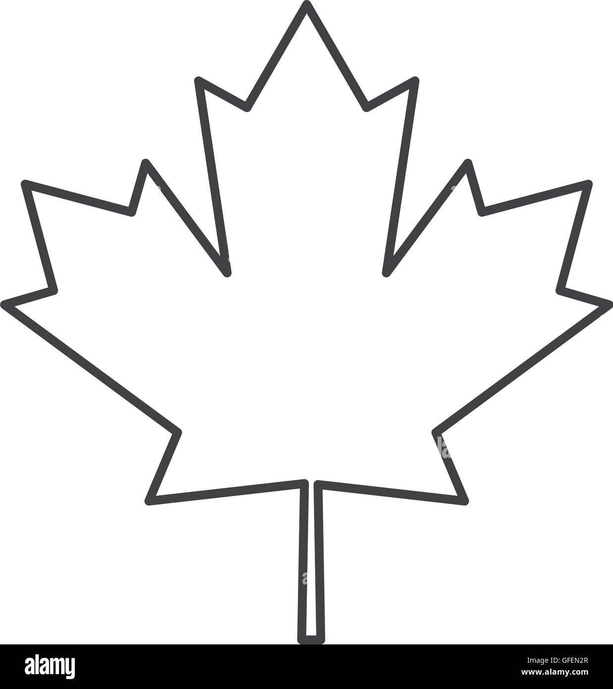 Canada Flag Maple Leaf Icon Stock Vector Image Art Alamy