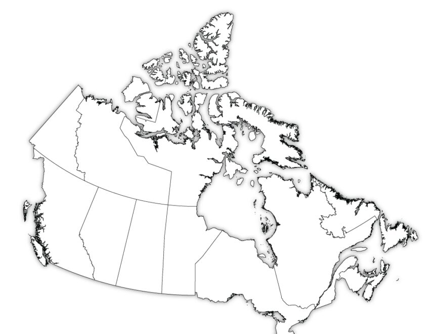 Canada Outline Map Canada Blank Map