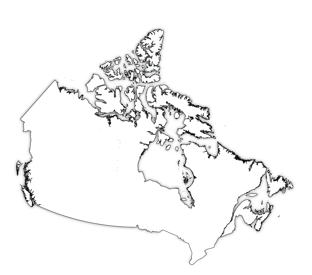 Canada Outline Map Canada Blank Map