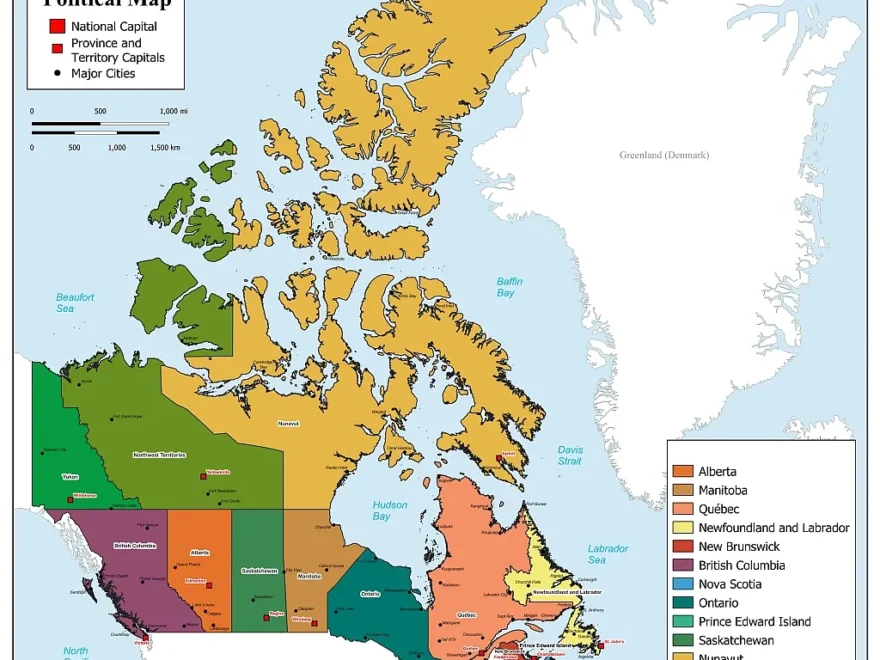 Canada Provinces Map Map Of Canada PDF