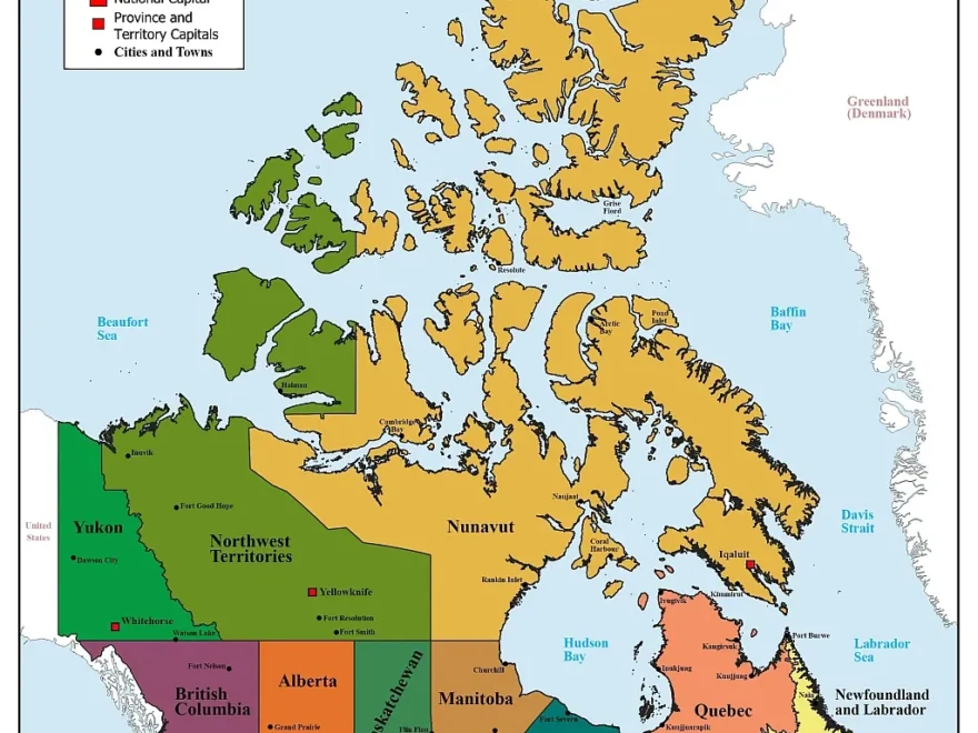 Canada Provinces Map Map Of Canada PDF