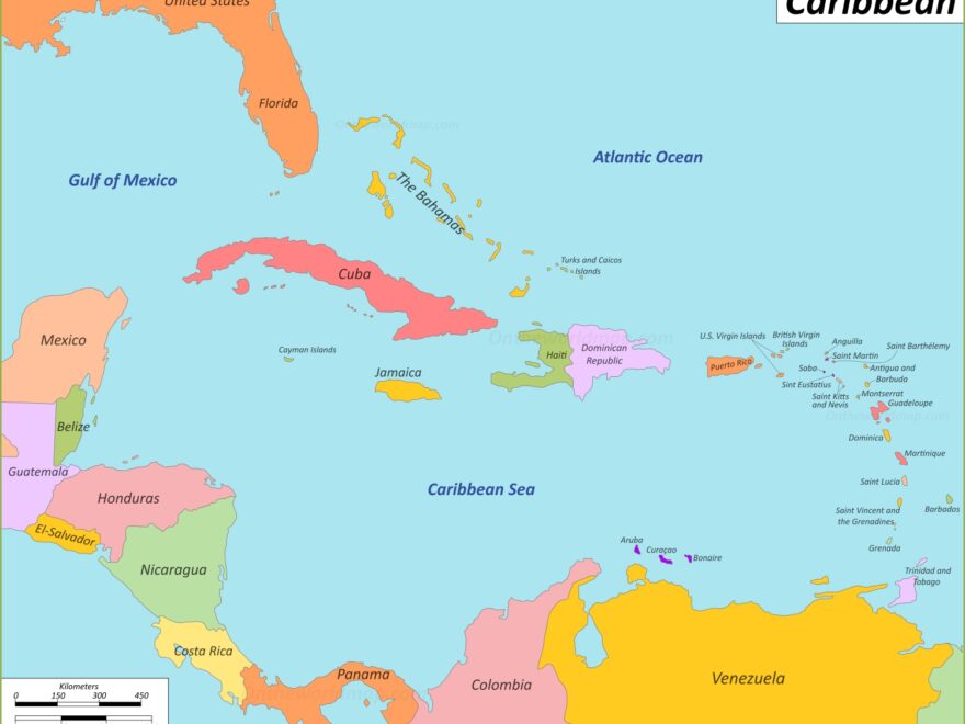 Caribbean Map Caribbean Countries Maps Of Caribbean