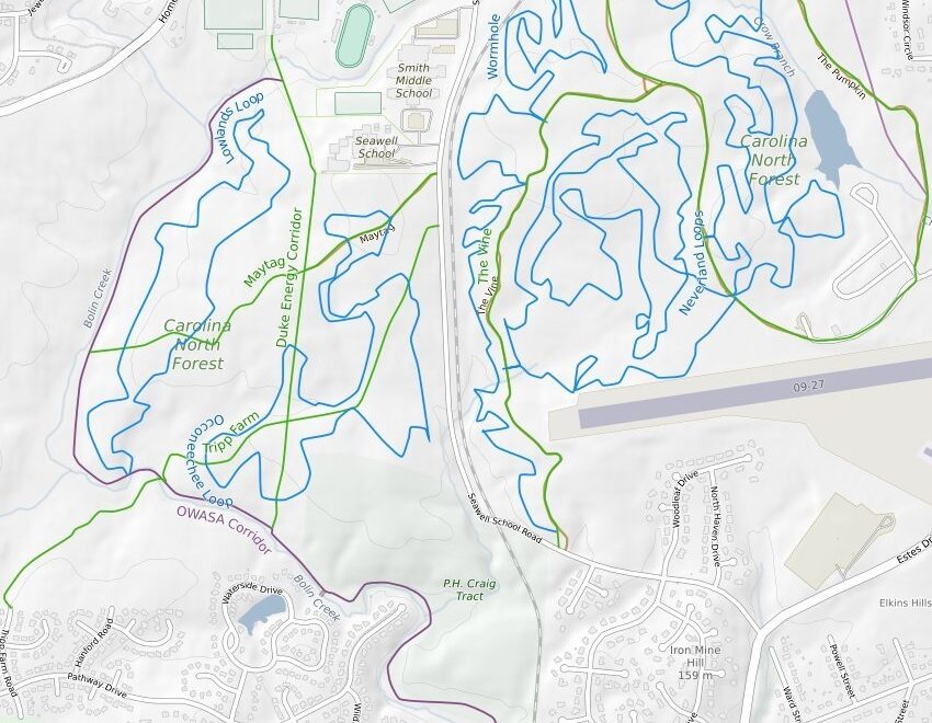 Carolina North Forest Mountain Biking Trails Trailforks