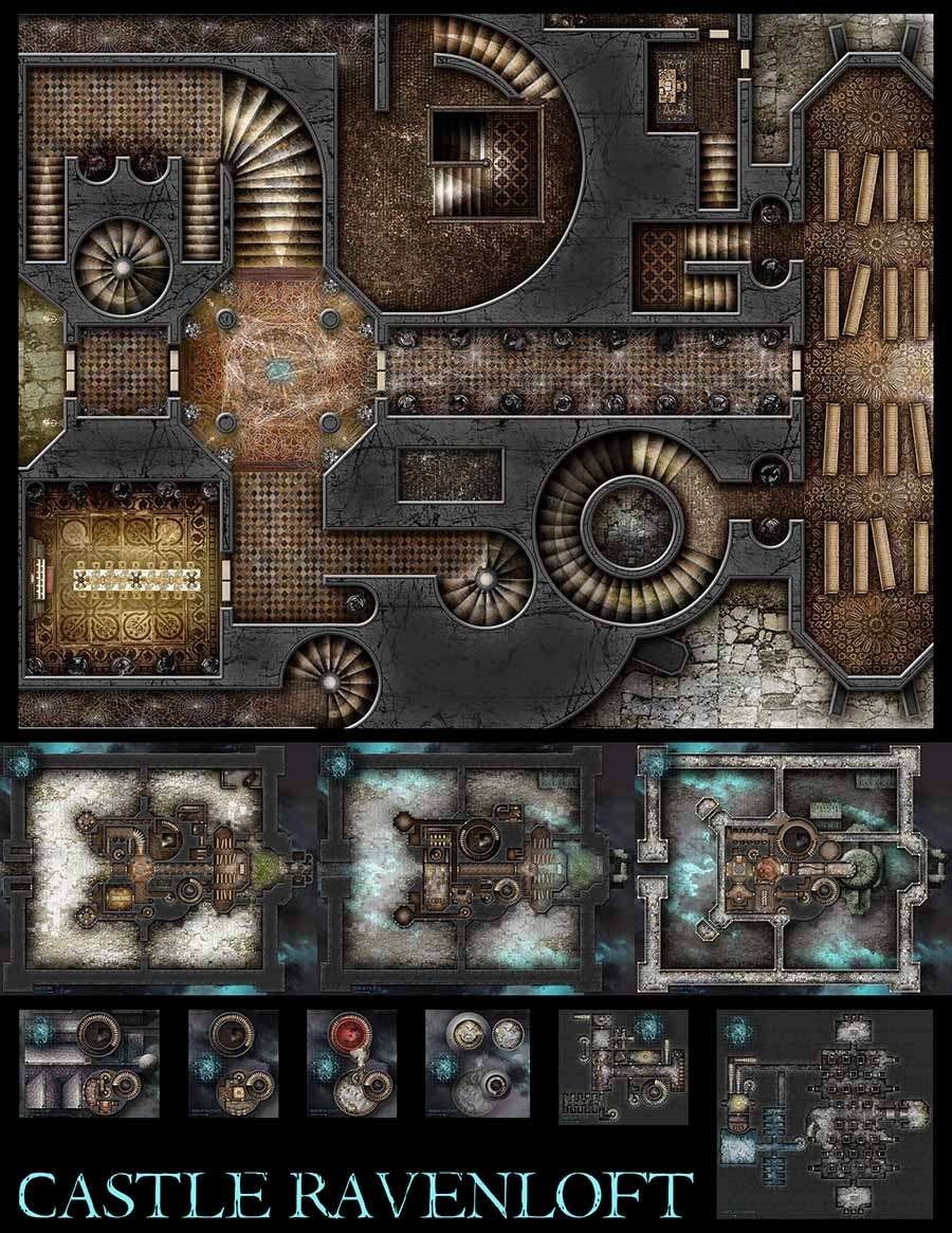 Castle Ravenloft Printable Map