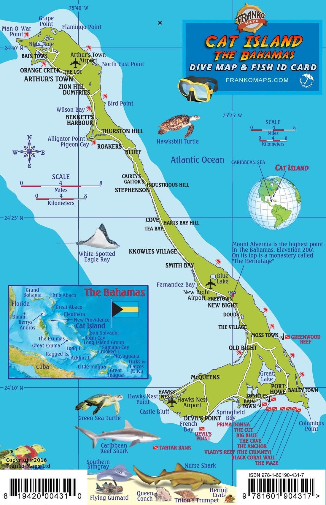 Printable Map Of Cat Island Bahamas