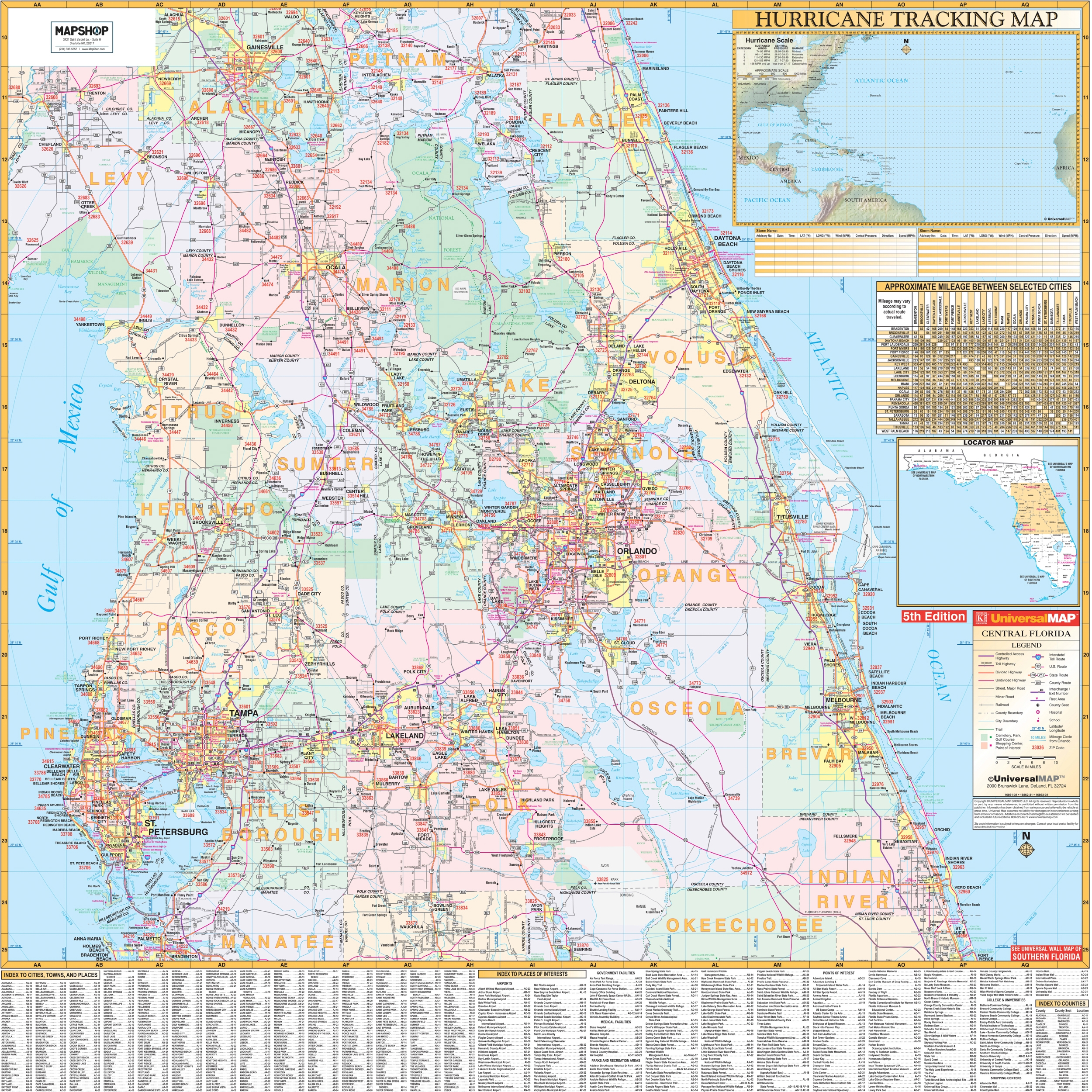 Printable Florida State Grid Map Printable Florida State Grid Map