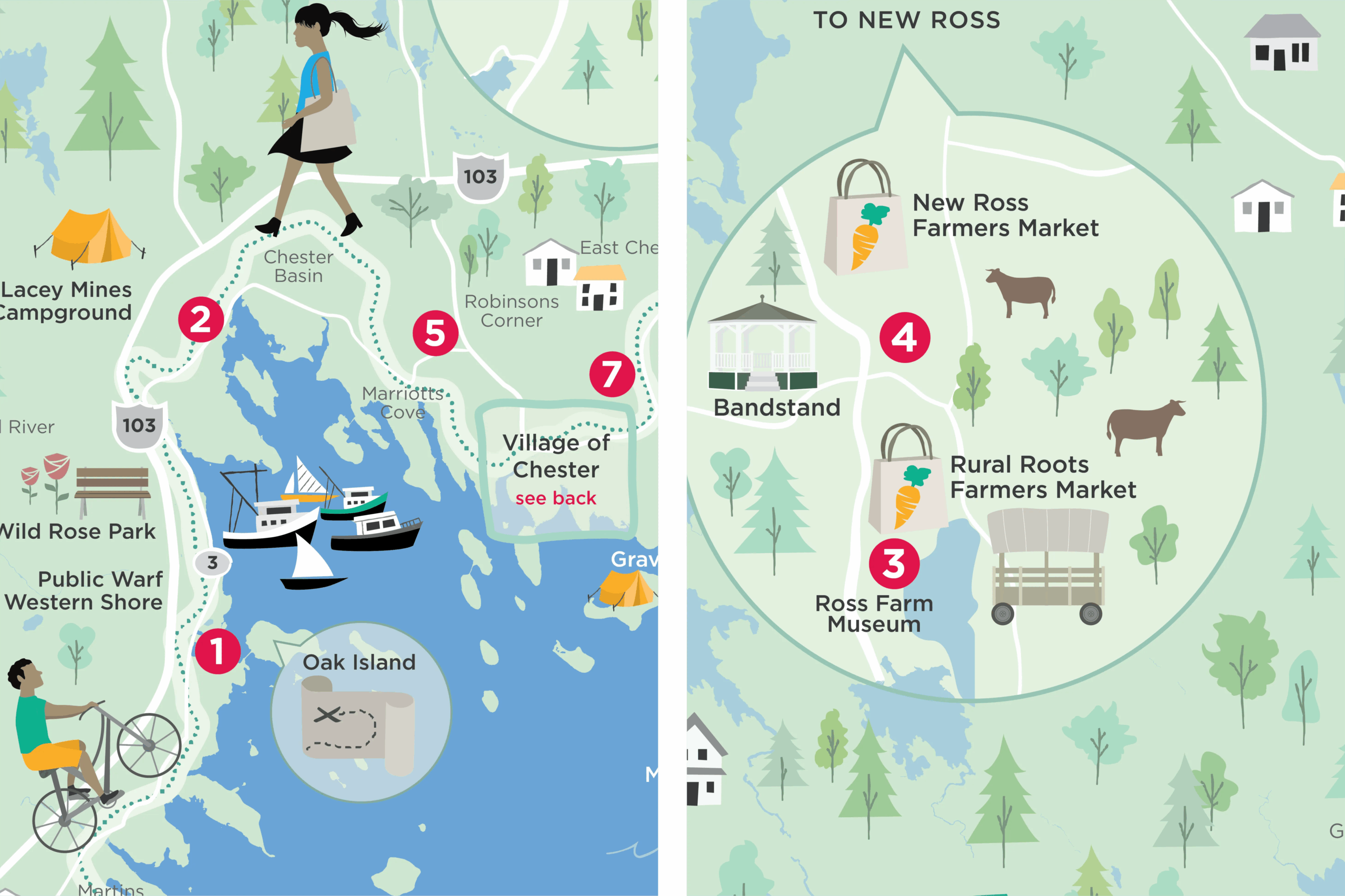 Chester Municipality Overview And Village Maps By Melissa Archer On Dribbble