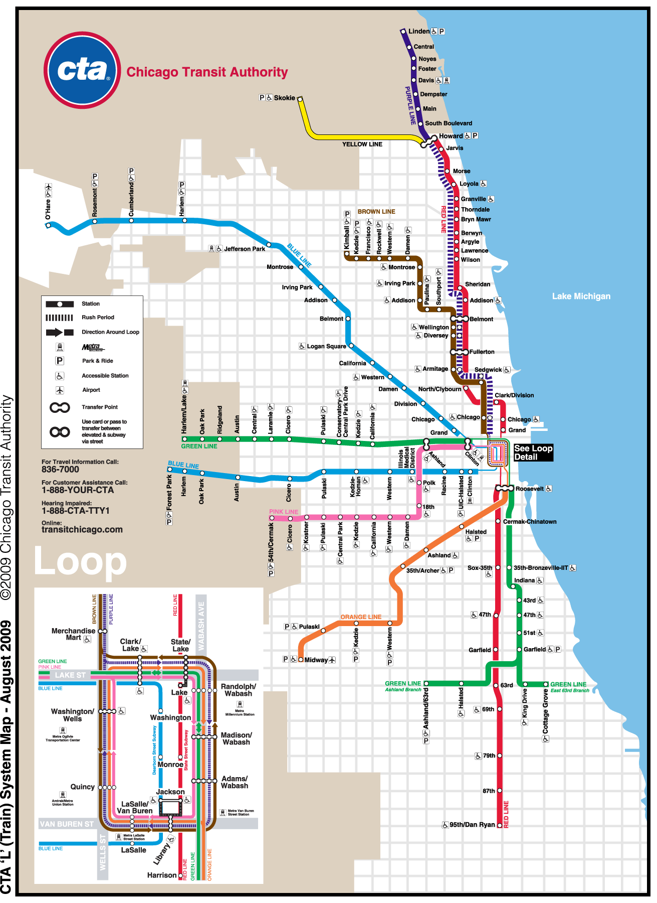 Free Printable Map Of Chicago
