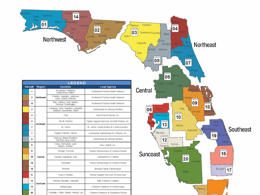 Circuit Map Florida Coalition For Children