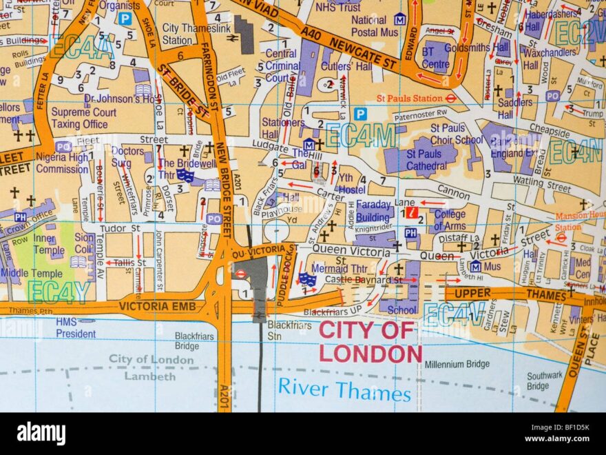 City Of London Map Hi res Stock Photography And Images Alamy